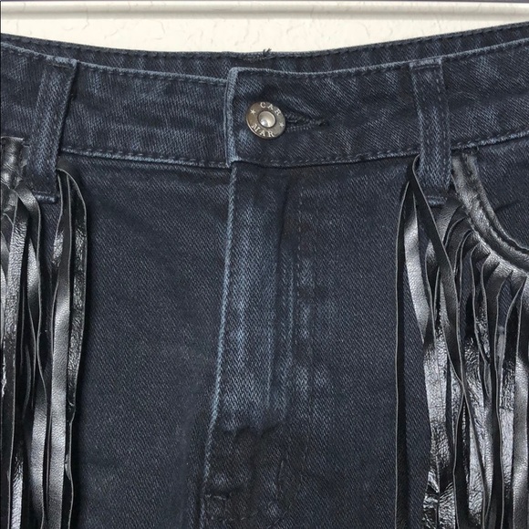 💕SOLD💕 Carmar Fringe High Rise Denim Shorts - Picture 5 of 8